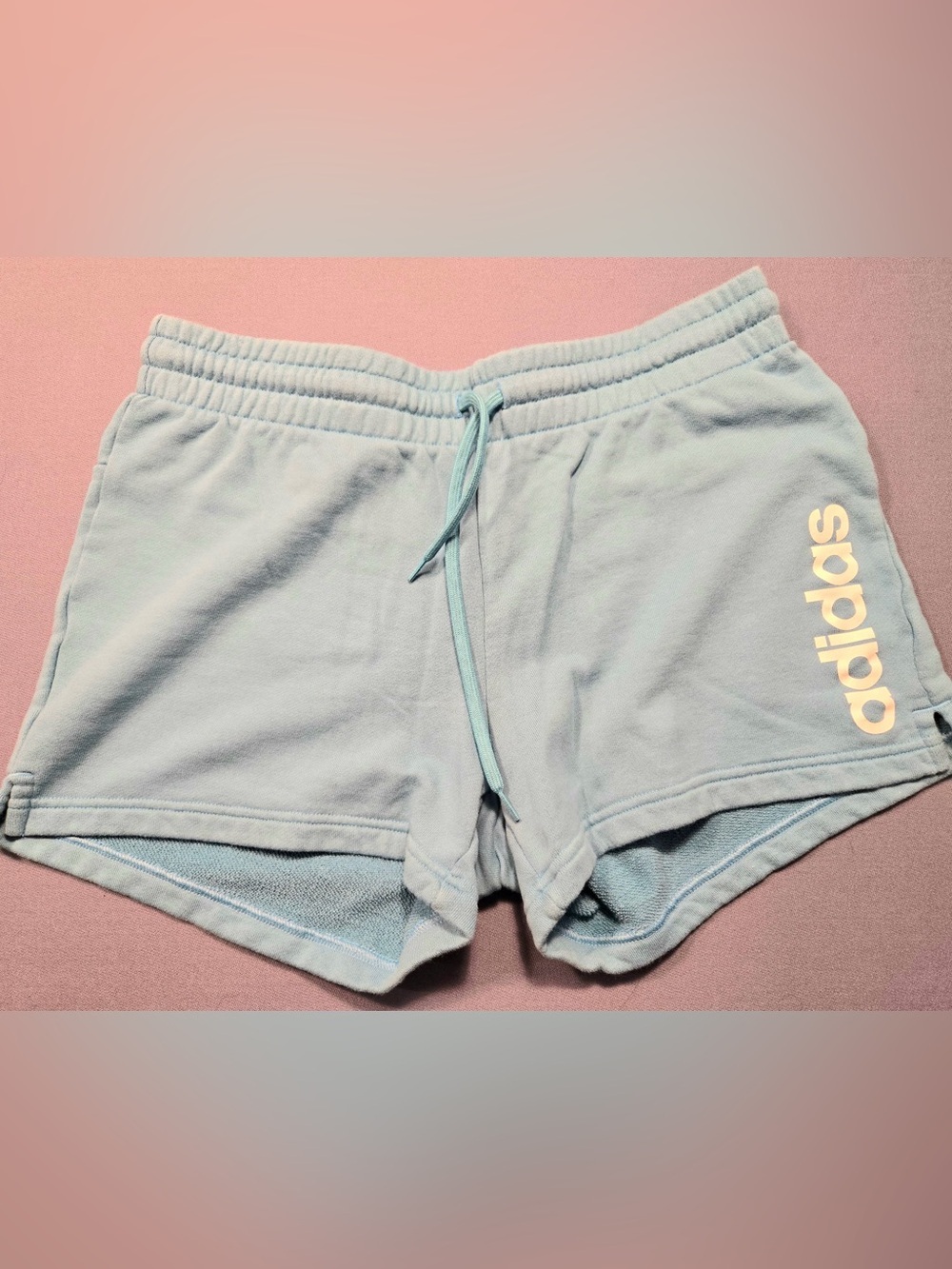 adidas Light Blue Women's Athletic Drawstring Shorts
